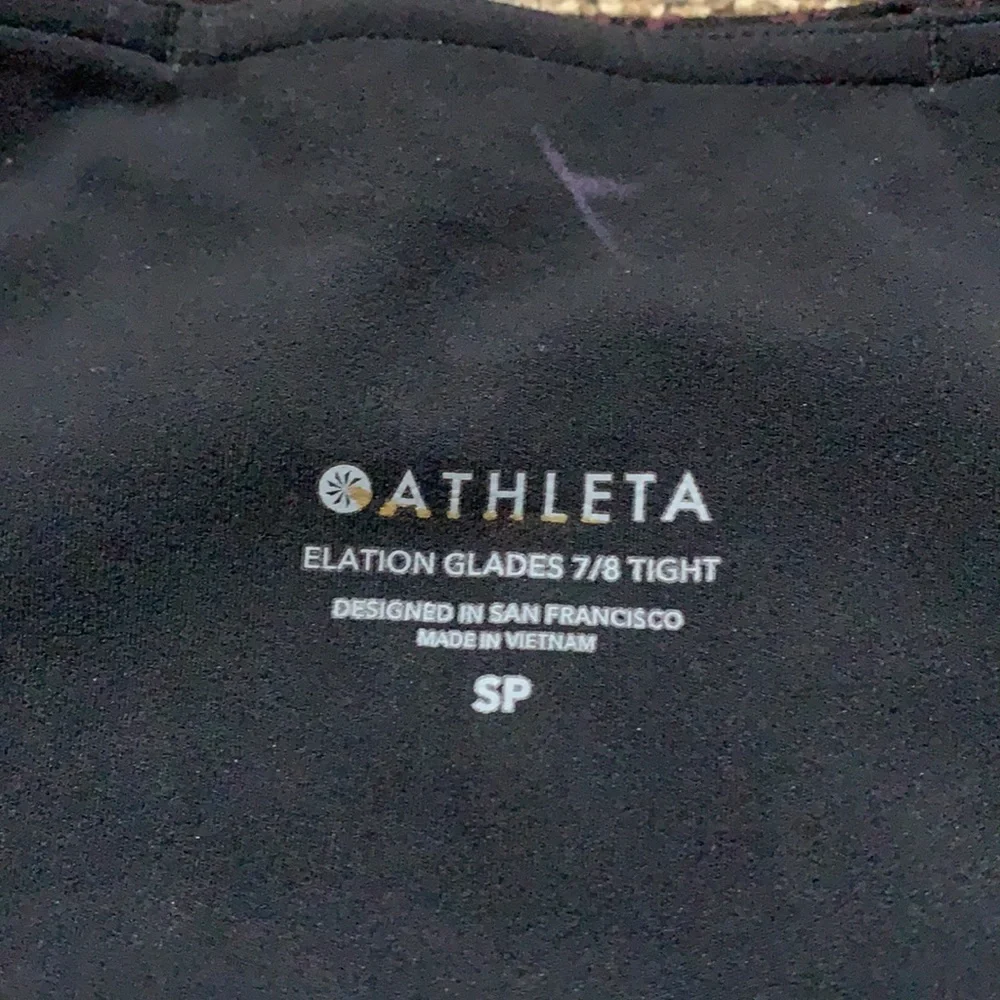Athleta Red and Black Leggings - Picture 6 of 12